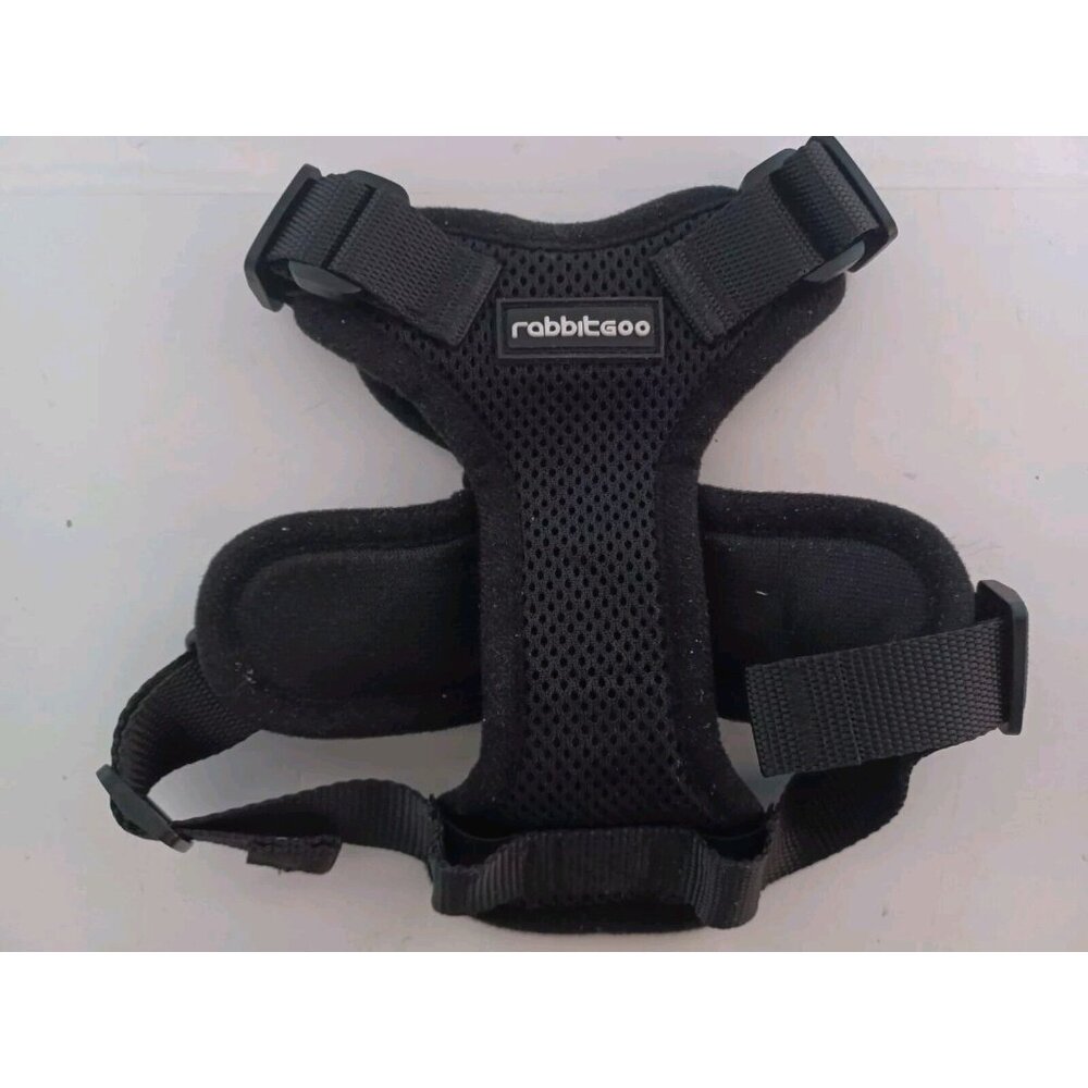 rabbitgoo Escape Proof Dog Harness Reflective Adjustable Vest Black -XS